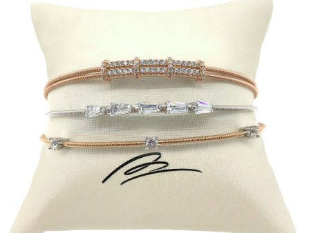 Rose Gold and Silver Tapered Baguette Stack Online