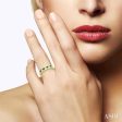 1 5 Ctw Channel Set Round Cut Diamond and 2.5 MM Round Cut Emerald Band in 14K Yellow Gold Online