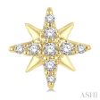 1 10 Ctw Star Round Cut Diamond Petite Earring in 10K Yellow Gold Online