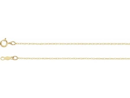 10K Yellow .75 mm Rope 14  Chain Hot on Sale