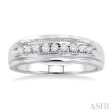 1 8 Ctw Round Cut Diamond Women s Ring in 10K White Gold Discount