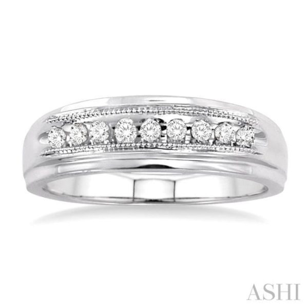 1 8 Ctw Round Cut Diamond Women s Ring in 10K White Gold Discount