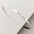 Bride Tribe  Dainty Bangle Bracelet-Silver For Cheap