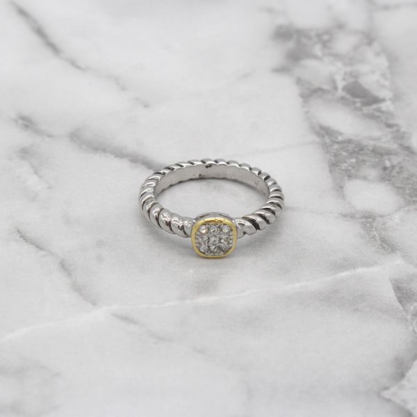 Sydney Delicate Ring- Pavé Stones Cheap